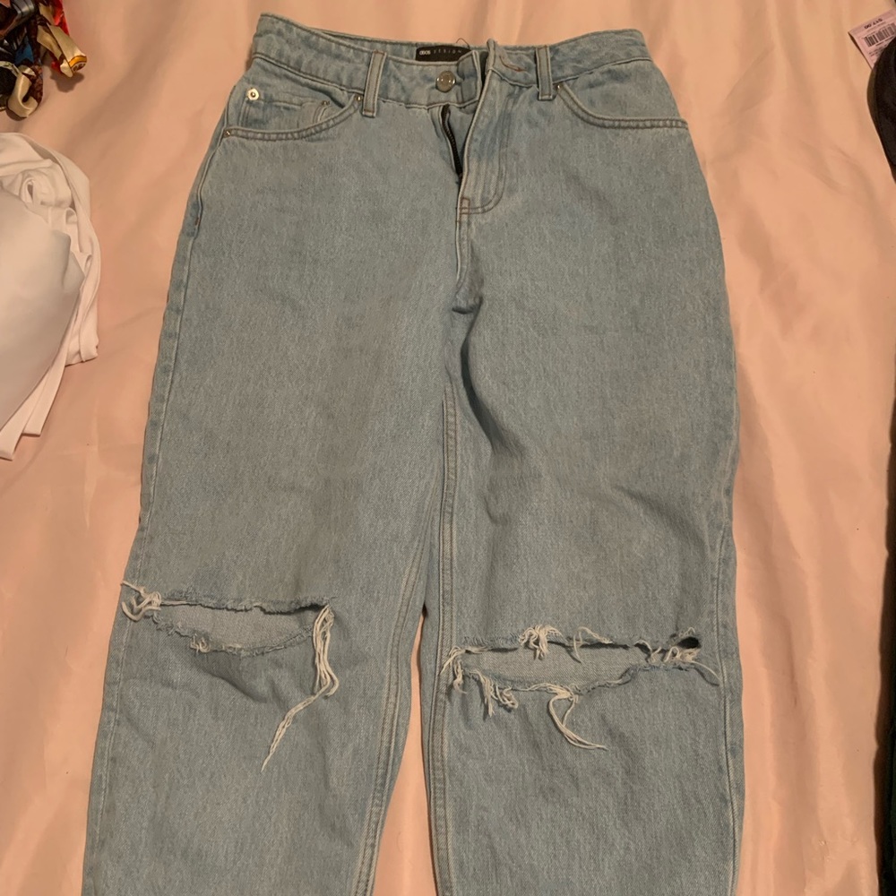 ASOS petite high rise mom jeans 24